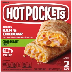Hot Pockets Hickory Ham & Cheddar Croissant Crust Frozen Snacks