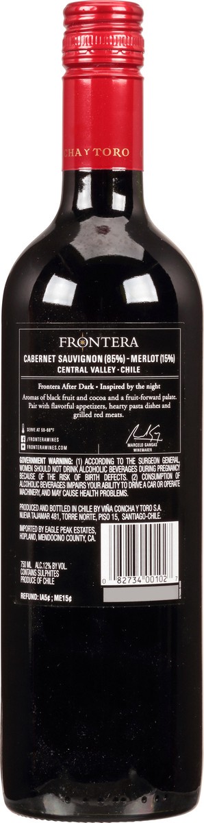 slide 7 of 9, Frontera Cabernet Sauvignon/merlot, 750 ml