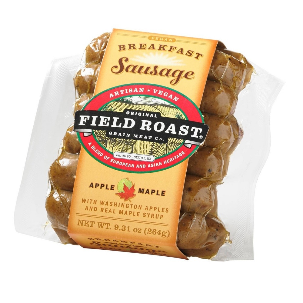 slide 2 of 4, Field Roast Apple Maple Breakfast Sausage, 9.31 oz