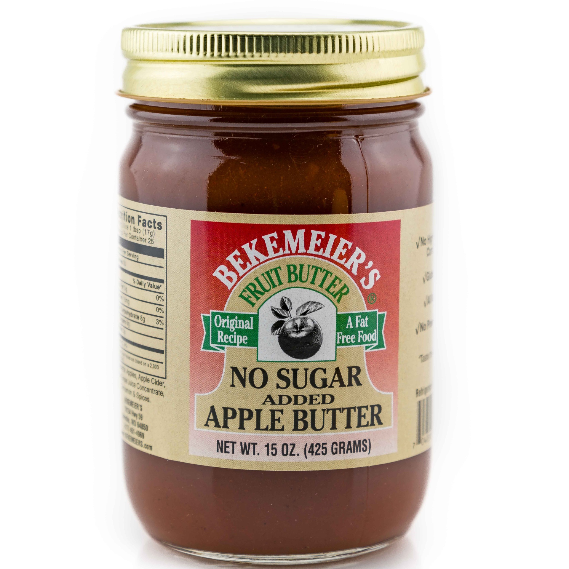 slide 1 of 1, Bekemeier's Nsa Apple Fruit Butter, 15 oz