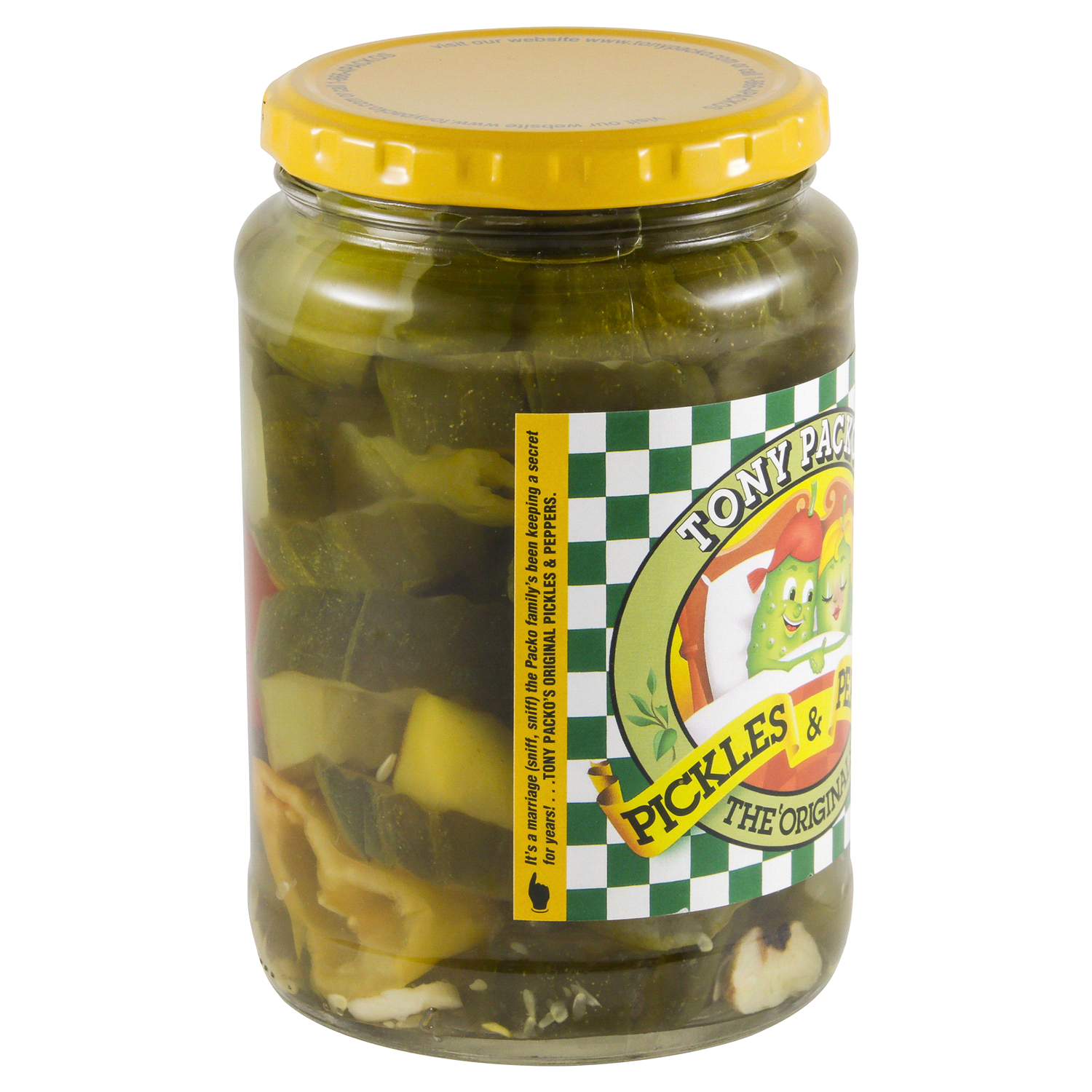 slide 2 of 3, Tony Packo's The Originals Pickles & Peppers 709 ml, 24 fl oz