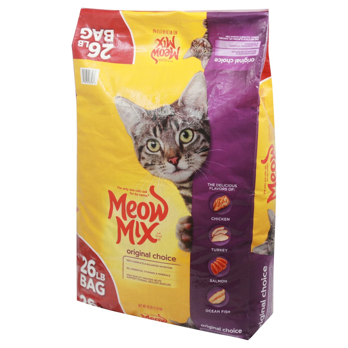 slide 5 of 9, Meow Mix Cat Food, Original, 26 lb