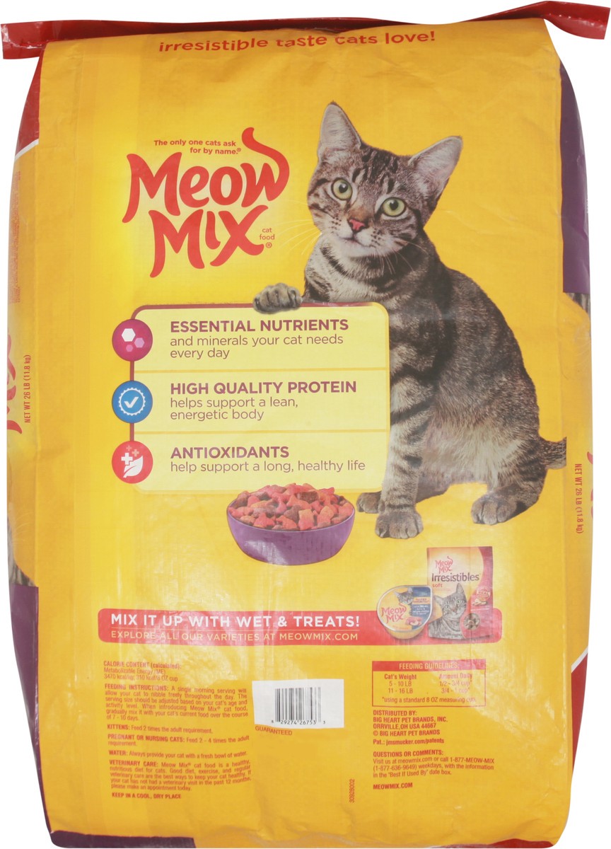 slide 8 of 9, Meow Mix Cat Food, Original, 26 lb