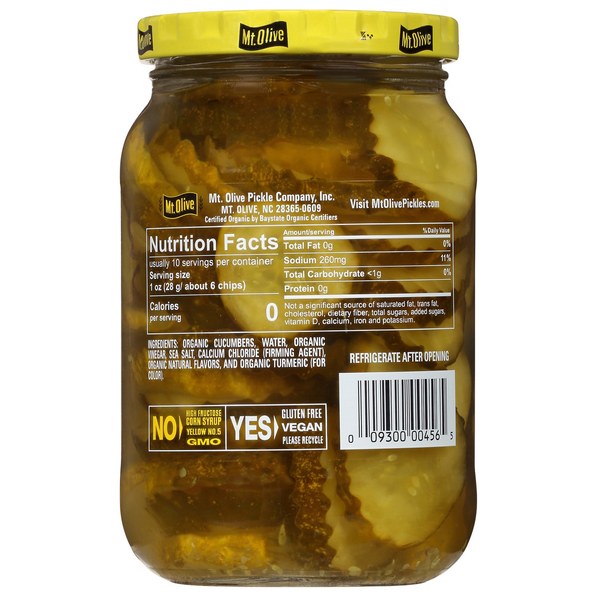 slide 5 of 13, Mt. Olive Organic Kosher Hamburger Pickle 16 fl oz Jar, 16 fl oz