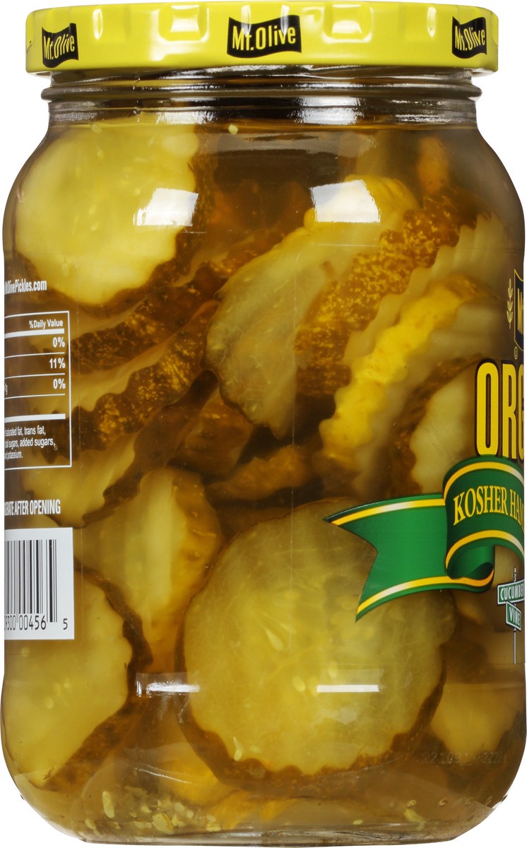 slide 8 of 13, Mt. Olive Organic Kosher Hamburger Pickle 16 fl oz Jar, 16 fl oz