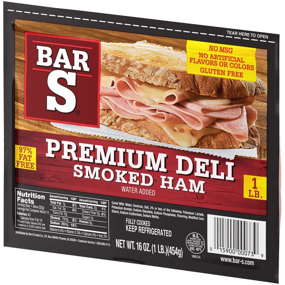 slide 3 of 7, Bar-S Ham 16 oz, 16 oz