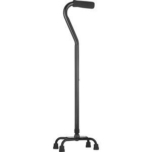 slide 1 of 1, CVS Health Quad Cane Small Base With Foam Grip, 1 ct