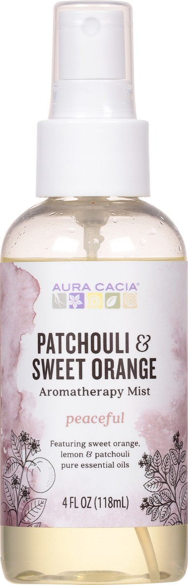 slide 5 of 9, Aura Cacia Peaceful Patchouli & Sweet Orange Aromatherapy Mist, 4 oz