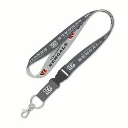 Cincinnati Bengals 1" lanyard charcoal