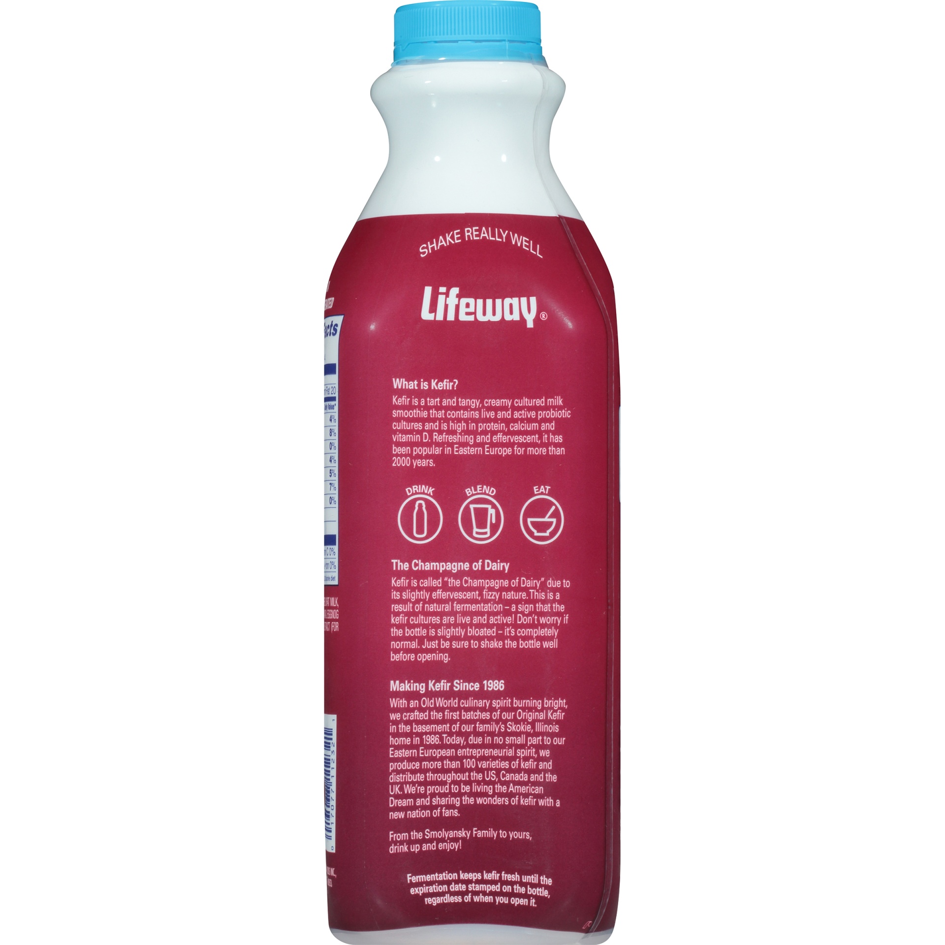 slide 6 of 8, Lifeway Kefir Cultured Lowfat Milk Smoothie Eggnog, 32 fl oz