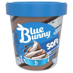 Blue Bunny Twist Cookies and Cream Frozen Dessert, 16 fl oz Pint