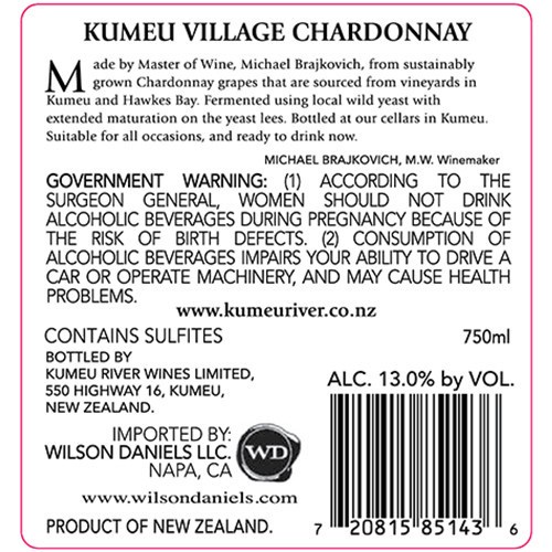 slide 9 of 10, Kumeu Village Chardonnay 750 ml, 750 ml