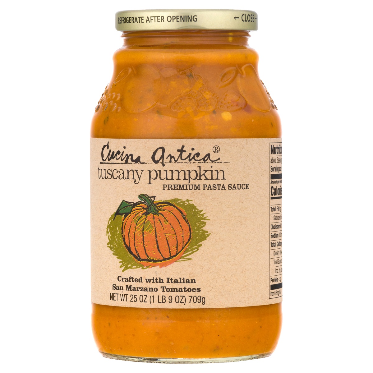 slide 3 of 10, Cucina Antica Tuscany Pumpkin Pasta Sauce, 25 oz