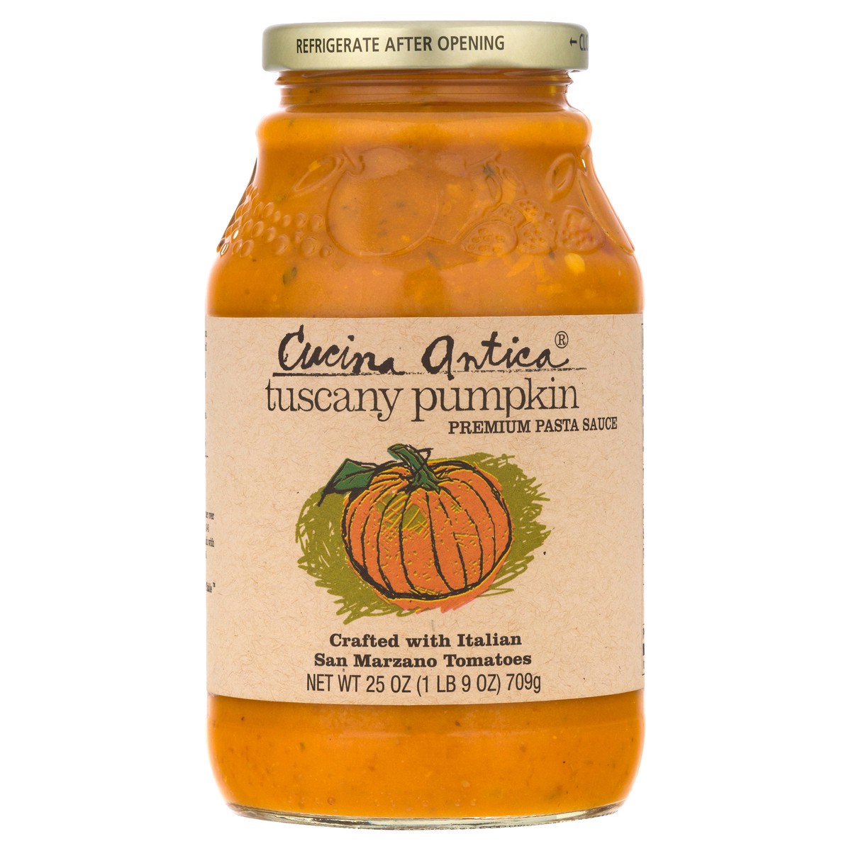 slide 3 of 13, Cucina Antica Premium Tuscany Pumpkin Pasta Sauce 25 oz, 25 oz