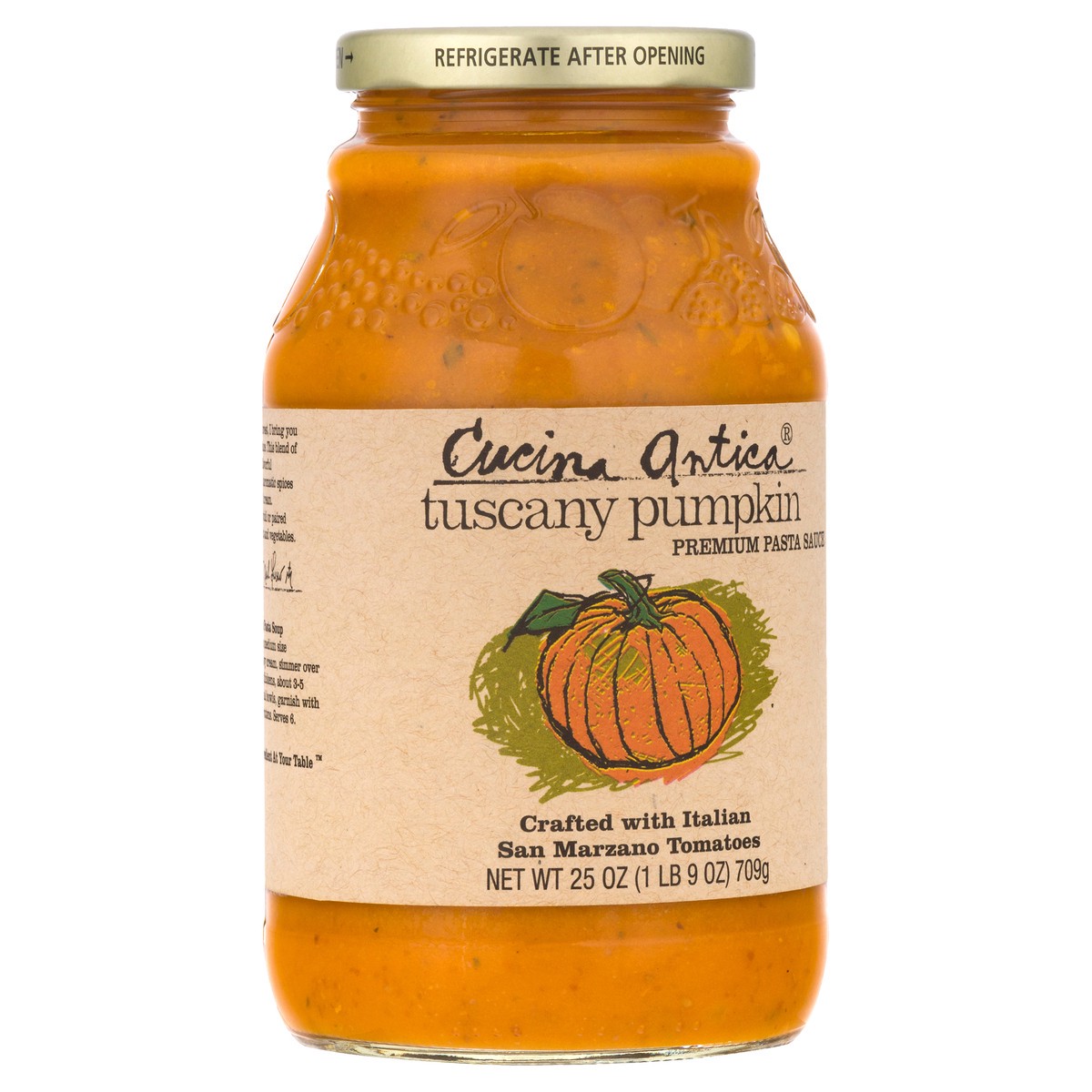 slide 2 of 13, Cucina Antica Premium Tuscany Pumpkin Pasta Sauce 25 oz, 25 oz