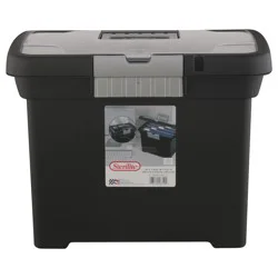 Room Essentials Sterilite Medium Letter File Box - Black