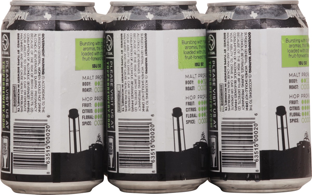 slide 9 of 11, Tupps Brewery India Pale Ale Beer 6-12 fl oz Cans, 6 ct
