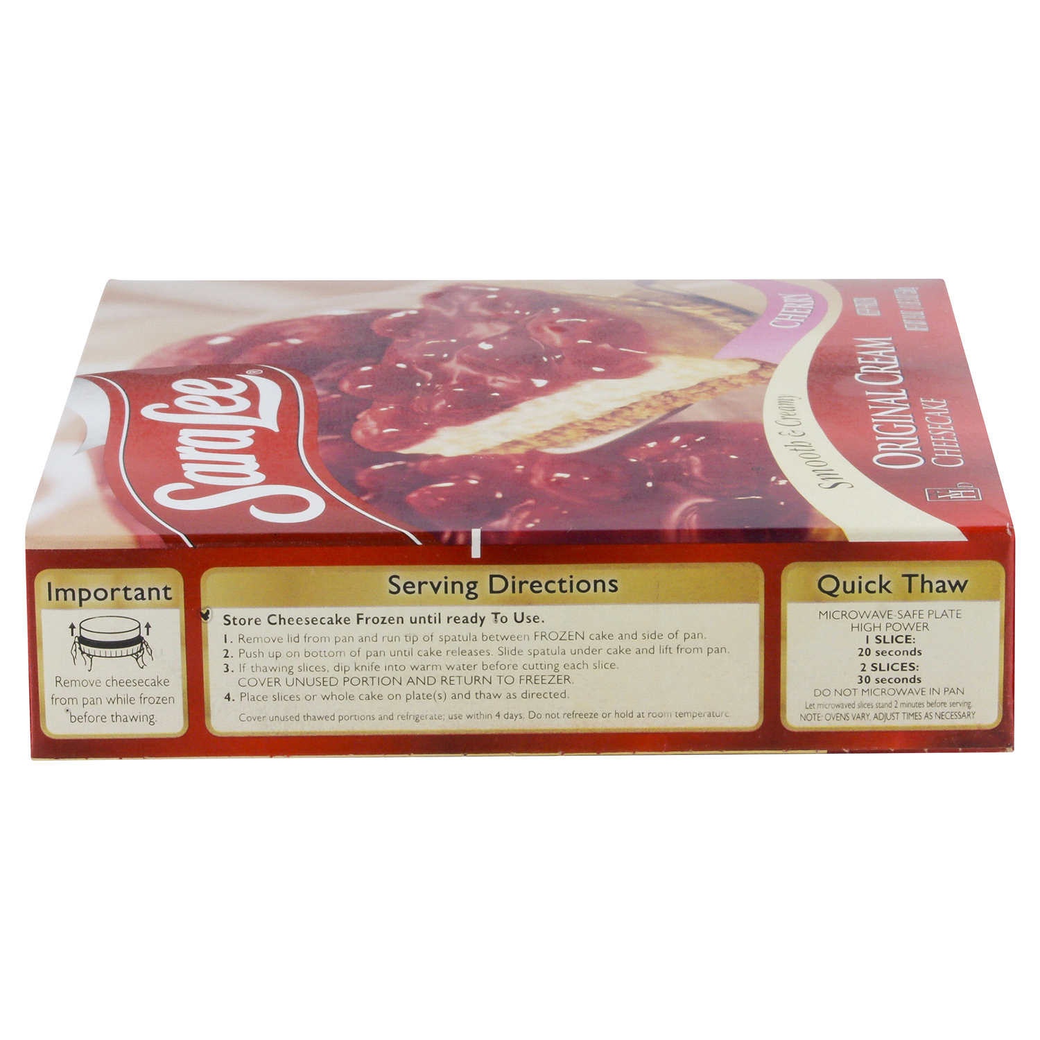 slide 2 of 4, Sara Lee Classic Style Cheesecake Cherry, 19 oz