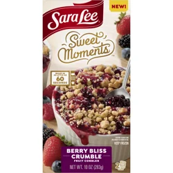 Sara Lee  Fruit Cobbler Sweet Moments 2CT BERRY BLISS CRUMBLE 8CT/10OZ
