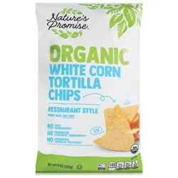 Nature's Promise Organic Restaurant Style Tortilla Chips White Corn