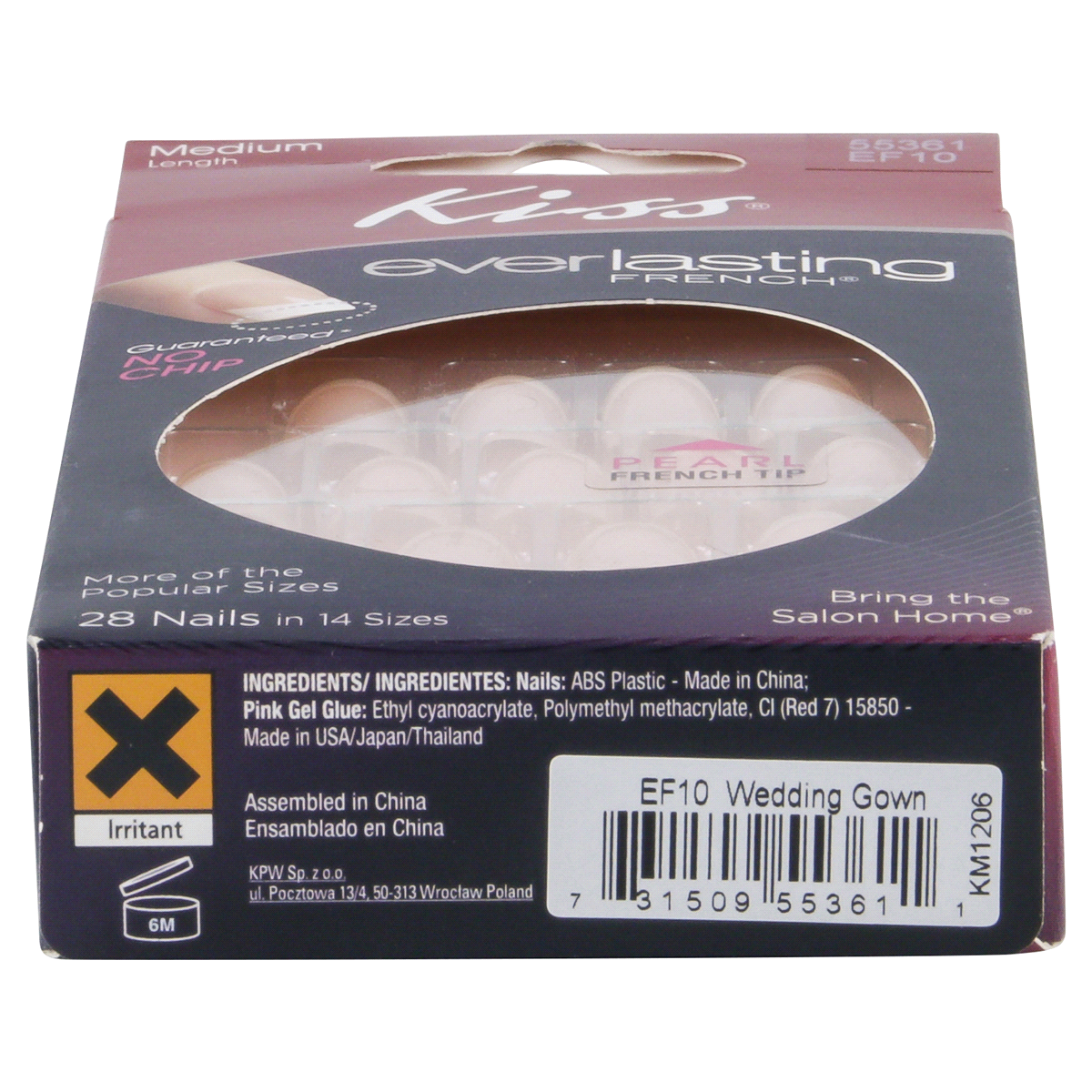 slide 5 of 5, Kiss Everlasting French Medium Length Pearl Tip Nail Kit, 1 ct