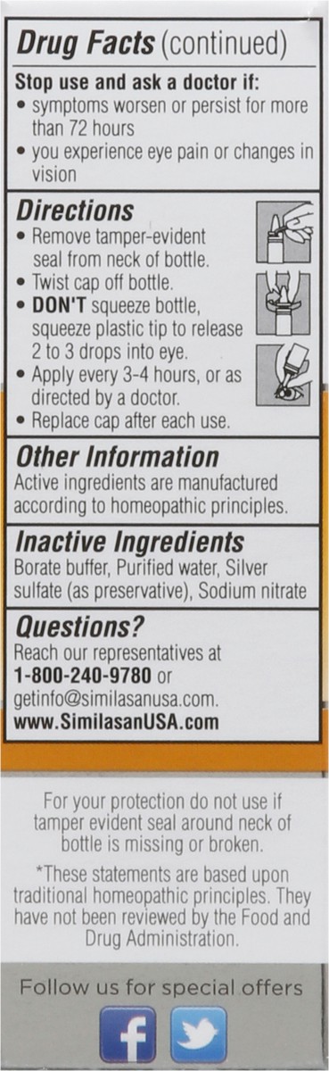 slide 6 of 9, Similasan Computer Eye Relief Eye Drops, 0.33 fl oz