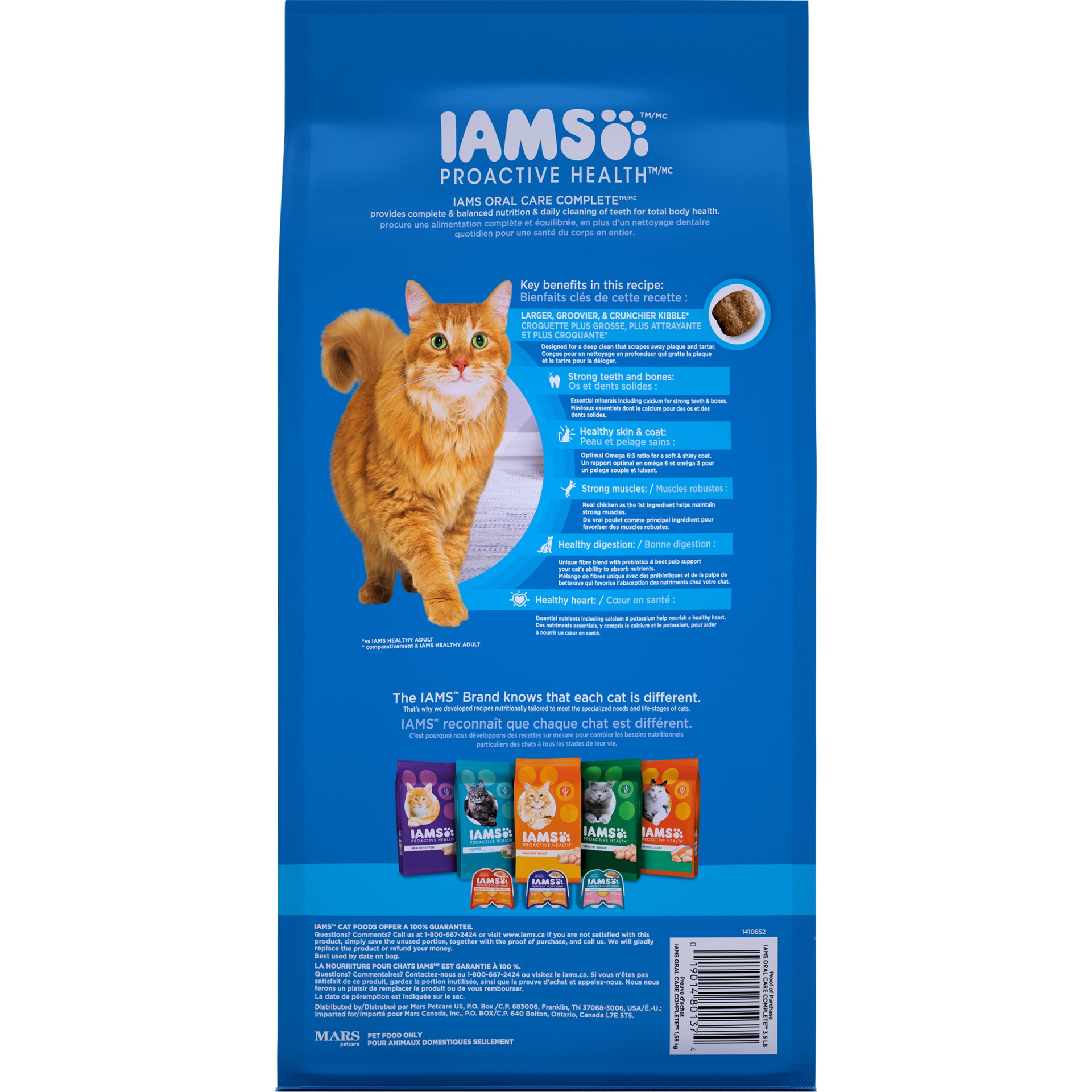 slide 6 of 9, IAMS ProActive Health Oral Care Complete Cat Food With Chicken, 3.5 lb