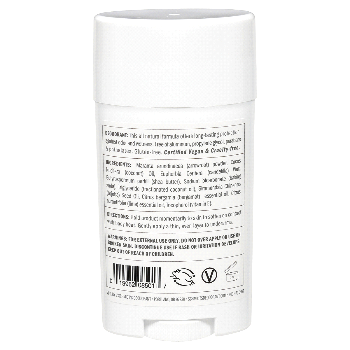 slide 2 of 2, Schmidt's Bergamot Lime Deodorant Stick, 3.25 oz