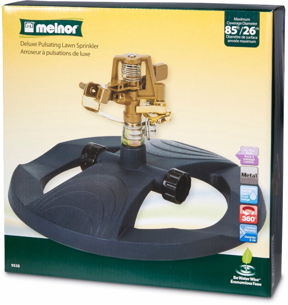 slide 1 of 1, Melnor Metal Pulsating Sprinkler With Weighted Base - Black - Melnor, 1 ct