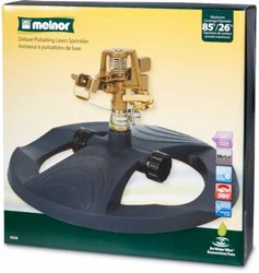 Melnor Metal Pulsating Sprinkler With Weighted Base - Black - Melnor