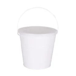 Hd Outdoors Metal Bucket Citronella Candle - White