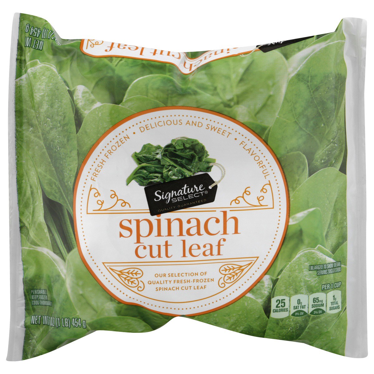 slide 1 of 7, Signature Select Spinach 16 oz, 16 oz