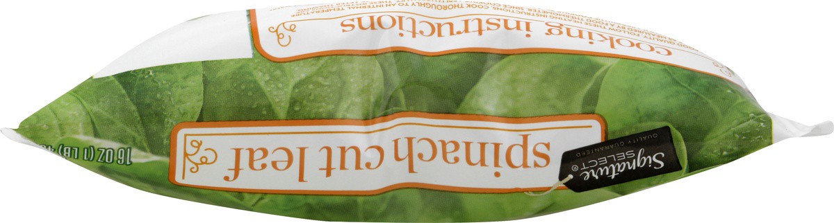 slide 4 of 7, Signature Select Spinach 16 oz, 16 oz