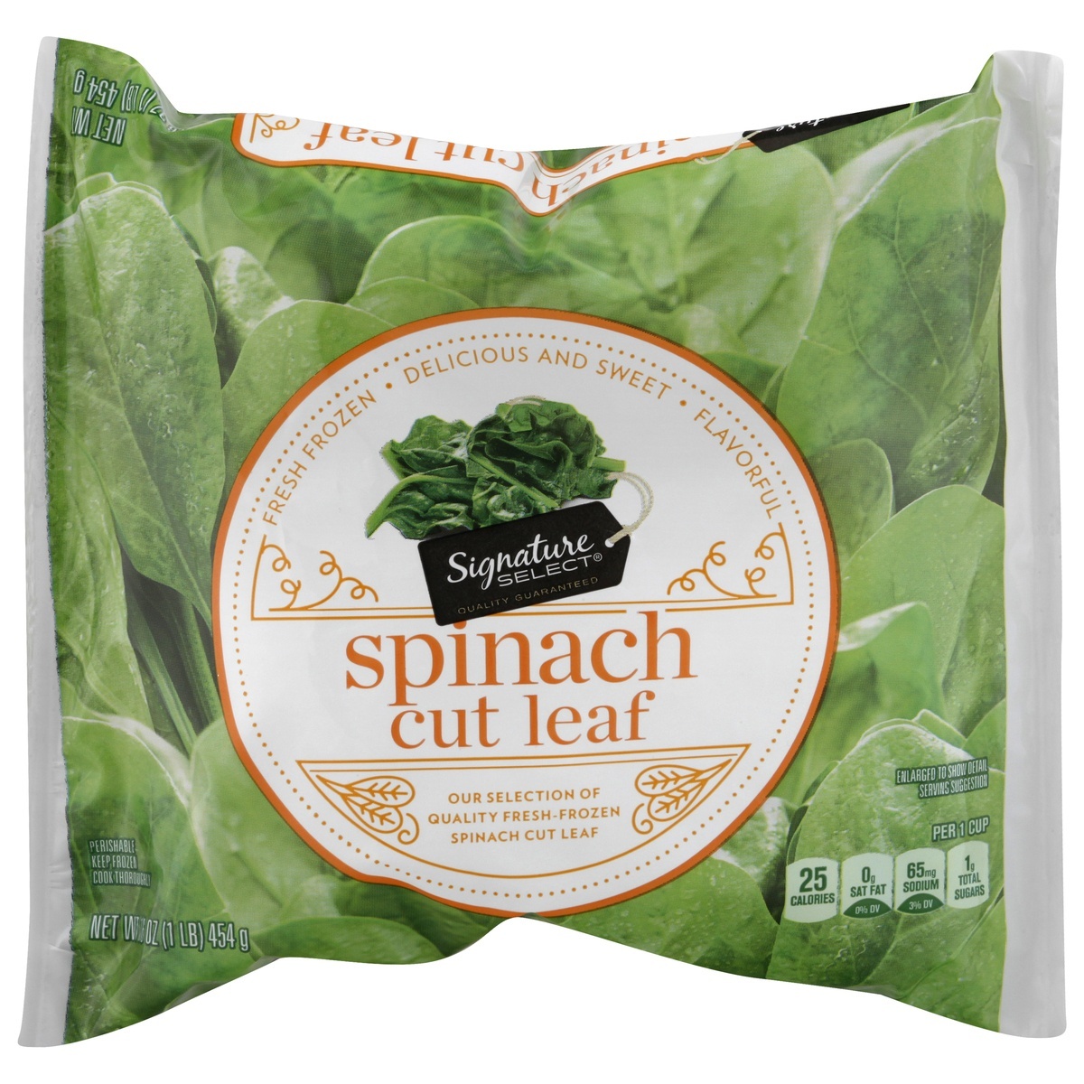 slide 1 of 7, Signature Select Spinach 16 oz, 