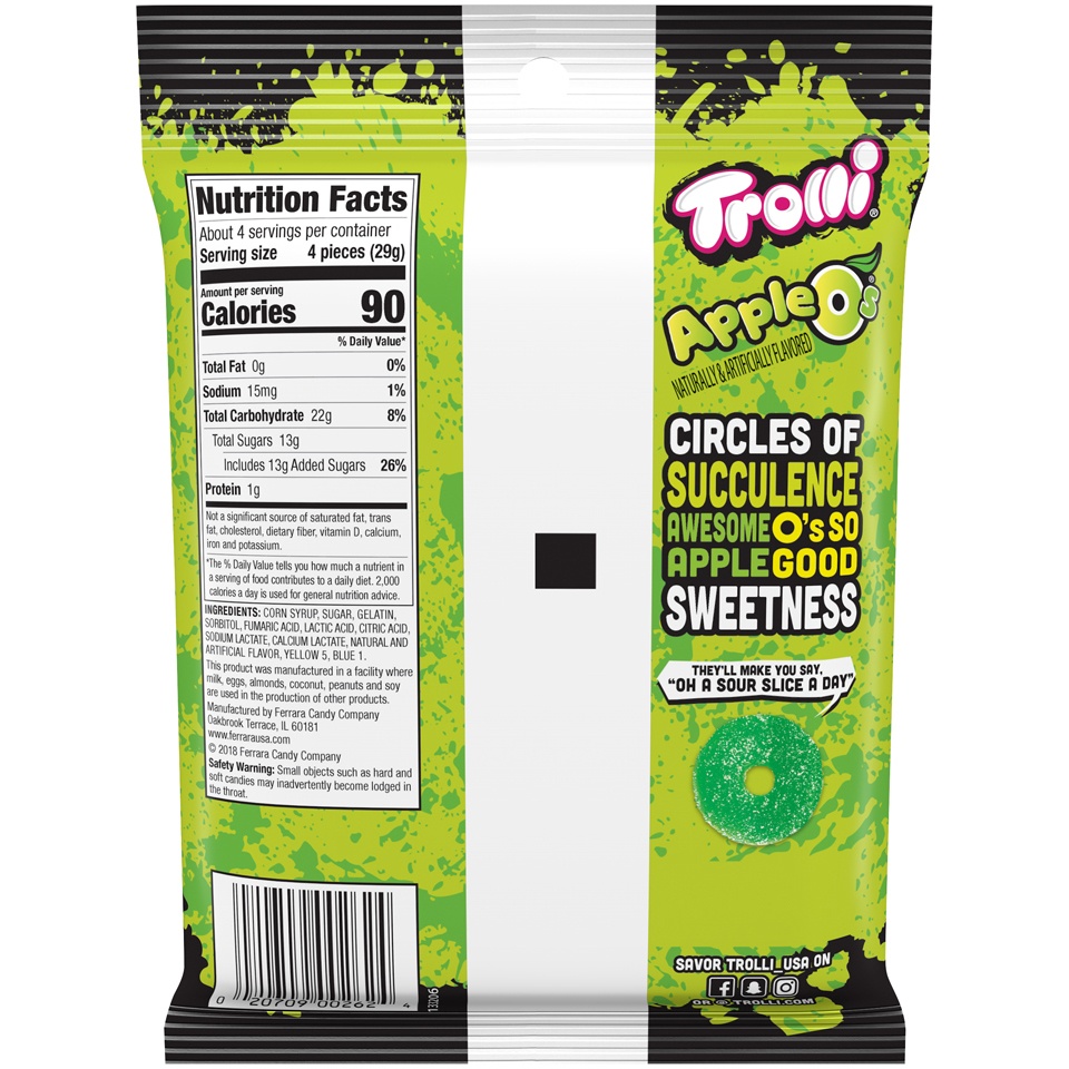 slide 2 of 2, Trolli Apple O's, 4.25 oz