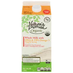 Nature's Promise Organic Vitamin D Whole Milk with DHA & EPA Omega- 3