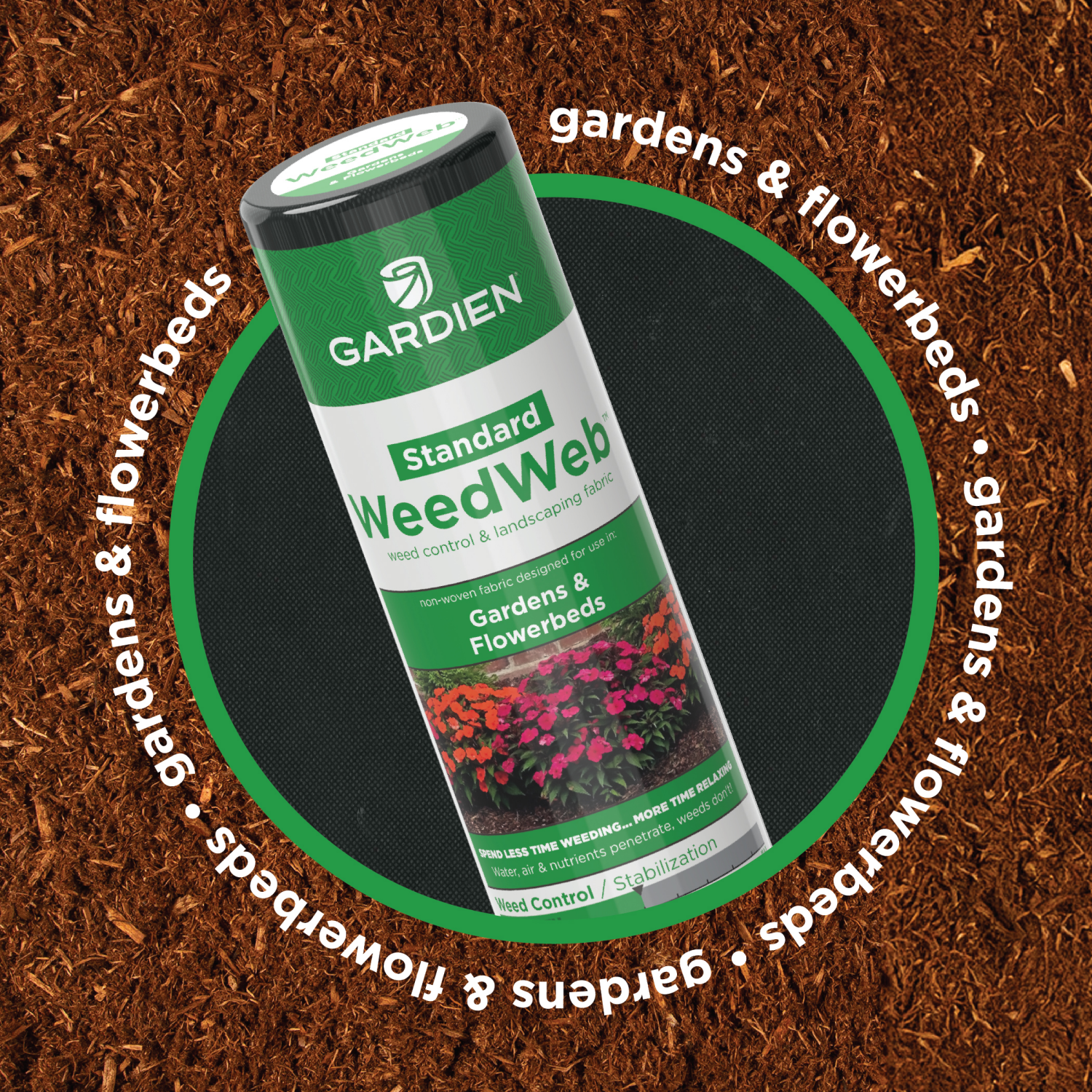 slide 4 of 5, Gardien Weedweb Landscape Fabric Blk 3' x 50', 3 ft x 50 ft