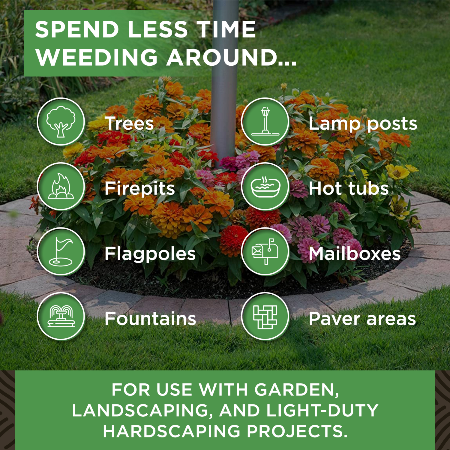 slide 2 of 2, Gardien DurWeb Lndscape Fab Circle 4FT, 4 ft