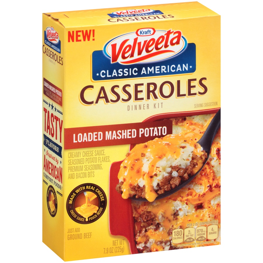 slide 2 of 8, Velveeta Casseroles Dinner Kit, Loaded Mashed Potato, 7.9 oz