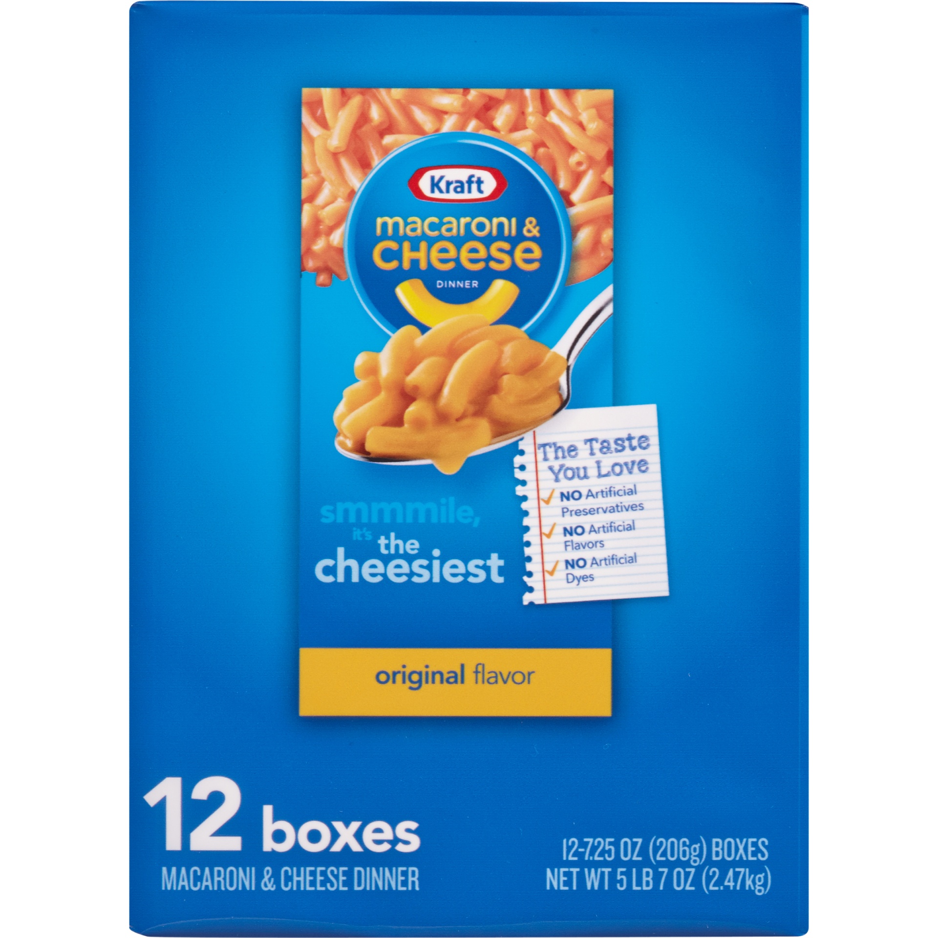 slide 4 of 8, Kraft Macaroni & Cheese Dinner 12 ea, 12 ct