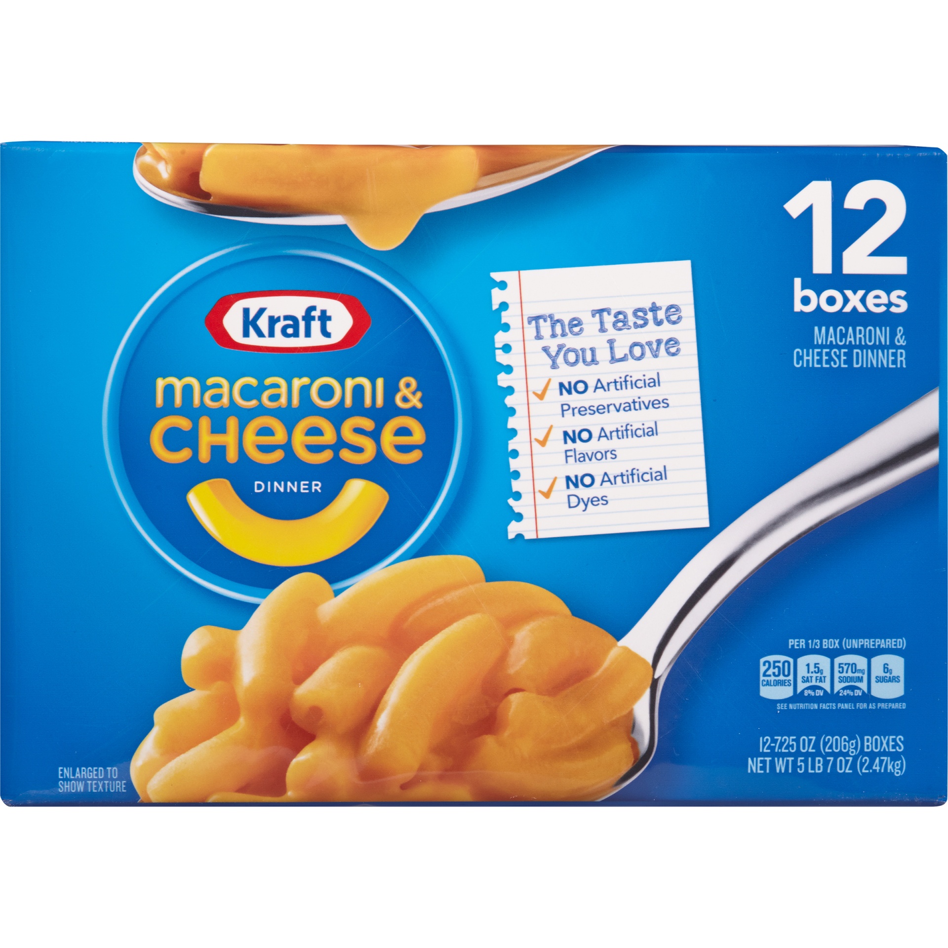 slide 6 of 8, Kraft Macaroni & Cheese Dinner 12 ea, 12 ct