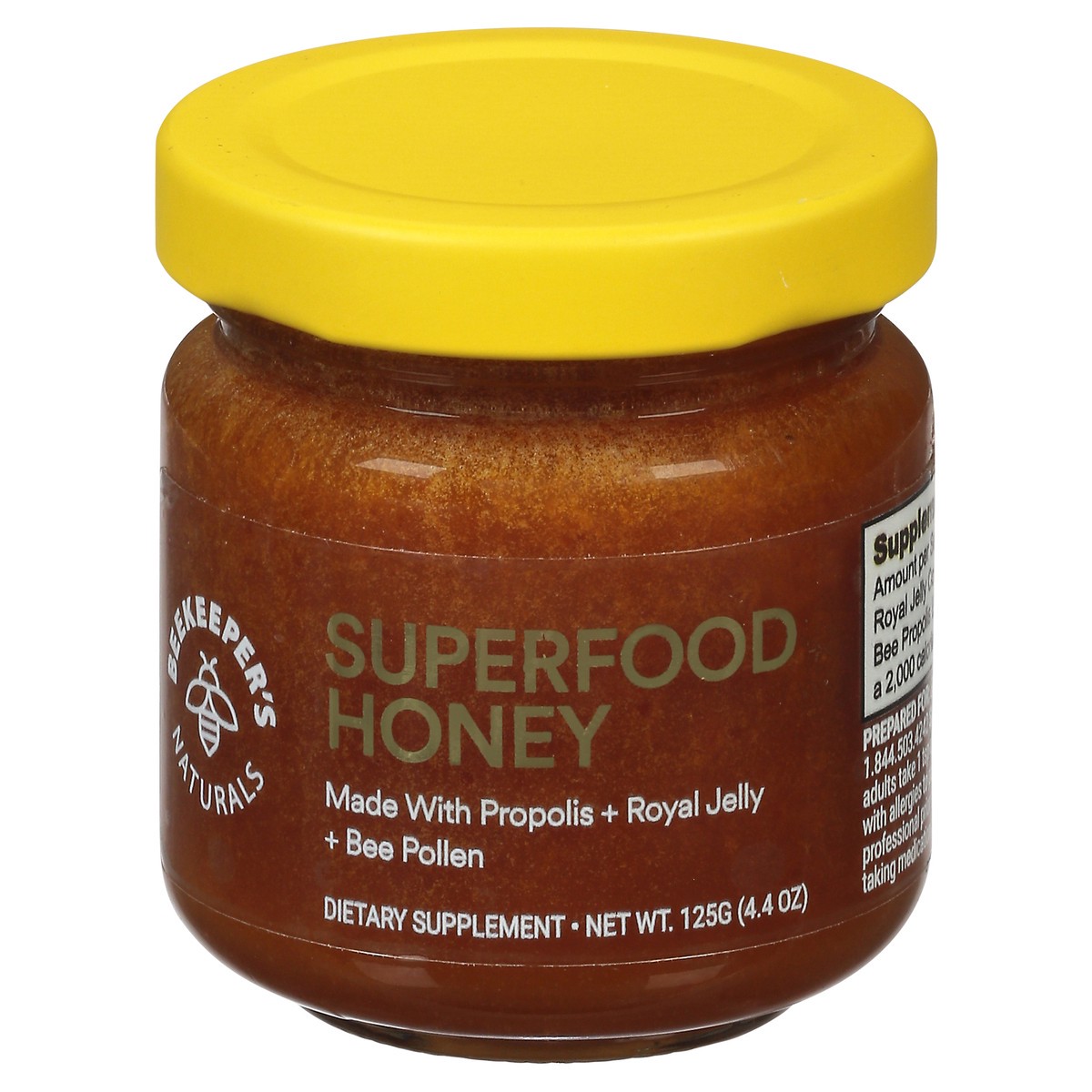 slide 1 of 9, Beekeeper's Naturals Superfood Honey 4.4 oz, 1 ct