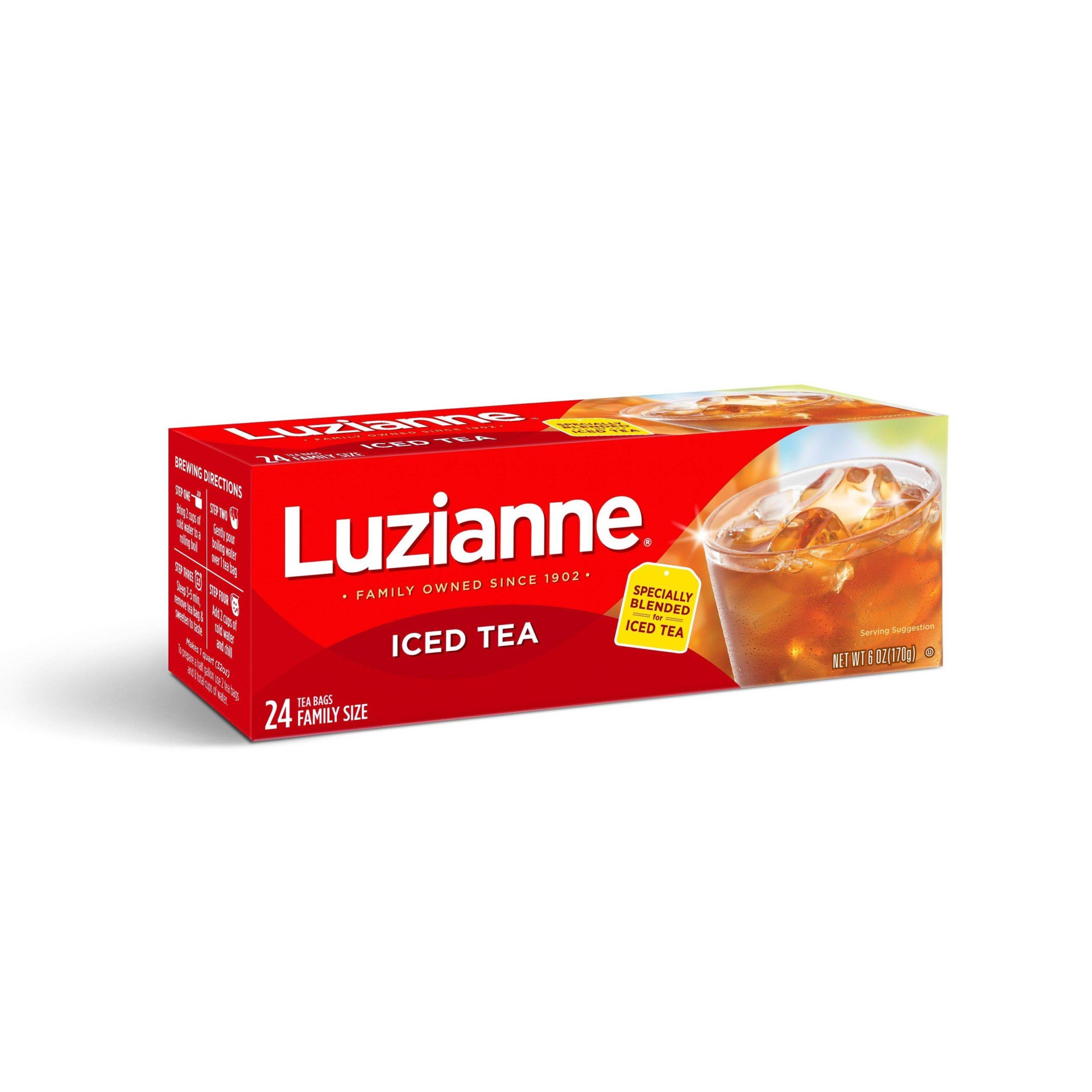 slide 1 of 9, Luzianne Family Size Iced Tea Bags 24 ea, 24 ct