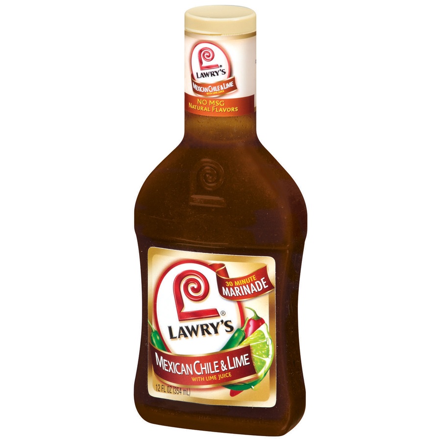 slide 3 of 3, Lawry's Mexican Chile & Lime with Lime Juice 30 Minute Marinade, 12 fl oz