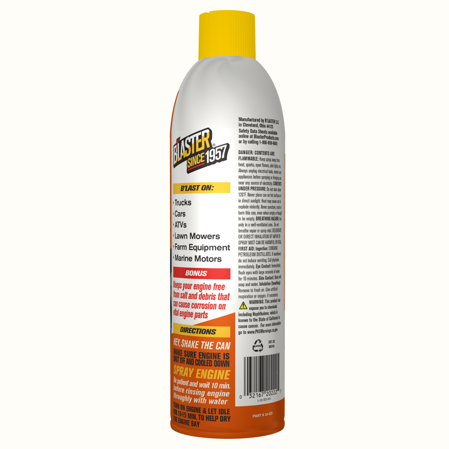 slide 2 of 2, B'laster Heavy Duty Engine Degreaser Part #20ED, 15 oz