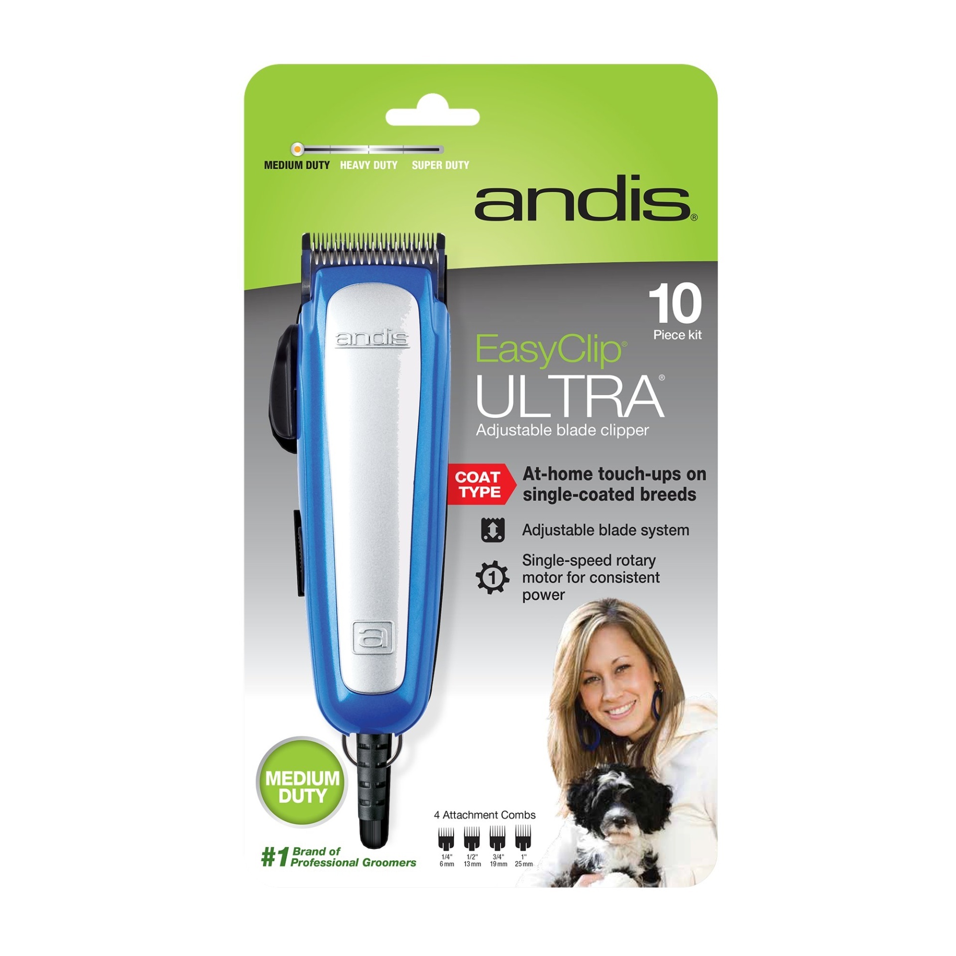 slide 1 of 1, andis Easy Clip Ultra Clipper Kit for Dogs, 1 ct