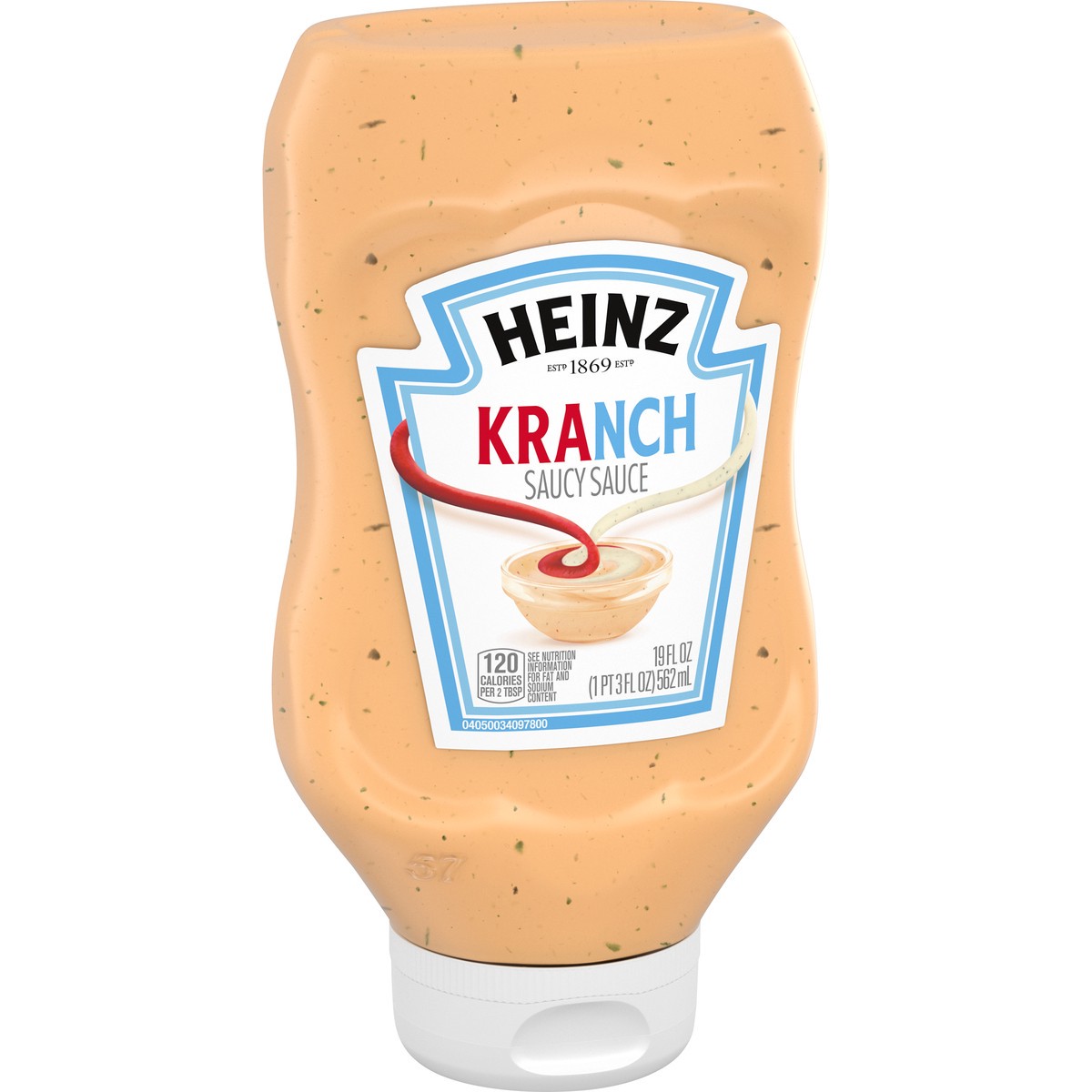 slide 8 of 9, Heinz Kranch Ketchup & Ranch Sauce, 19 fl oz Bottle, 19 fl oz