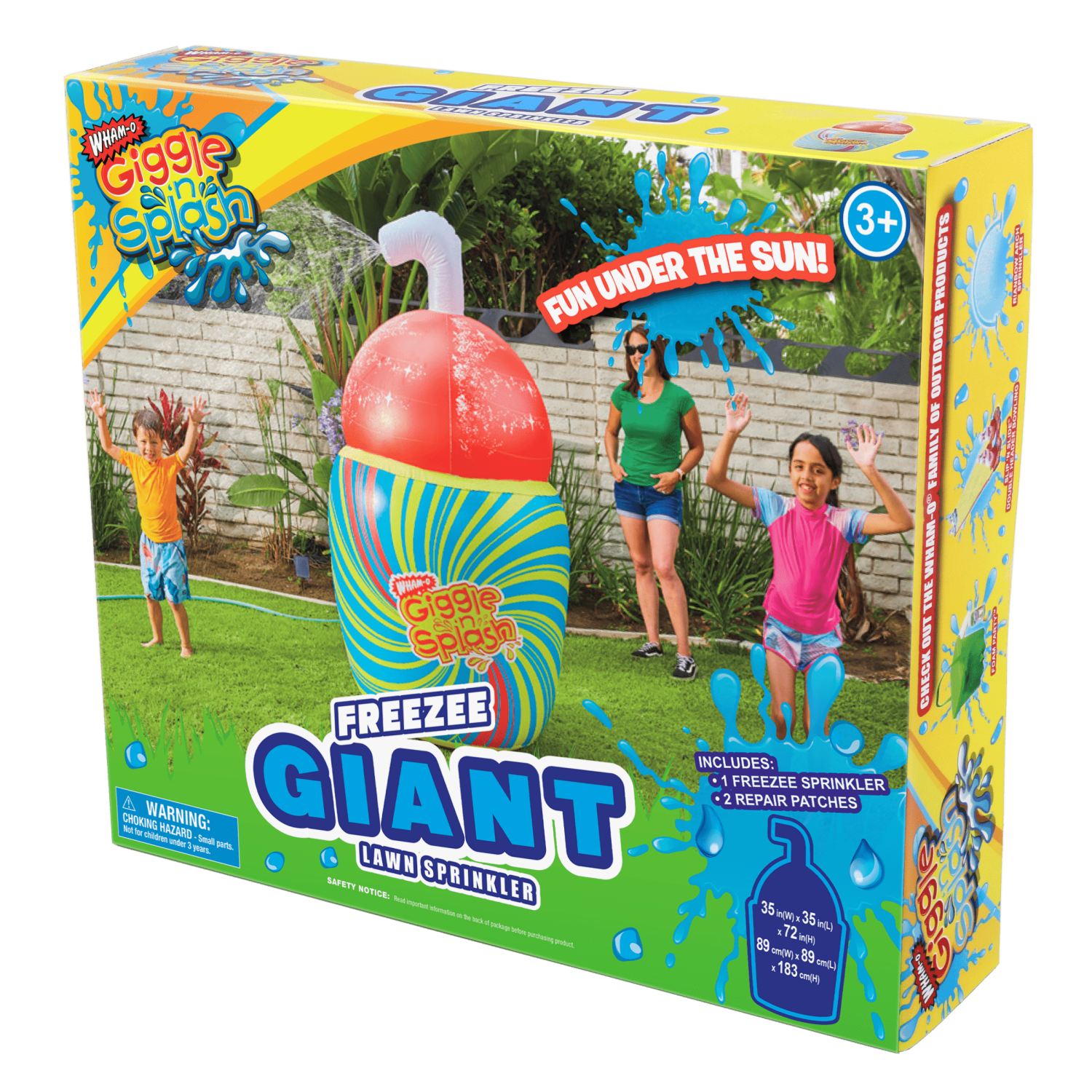 slide 2 of 3, ZURU Wham-O Giggle 'n Splash Giant Lawn Sprinker Freezee, 1 ct