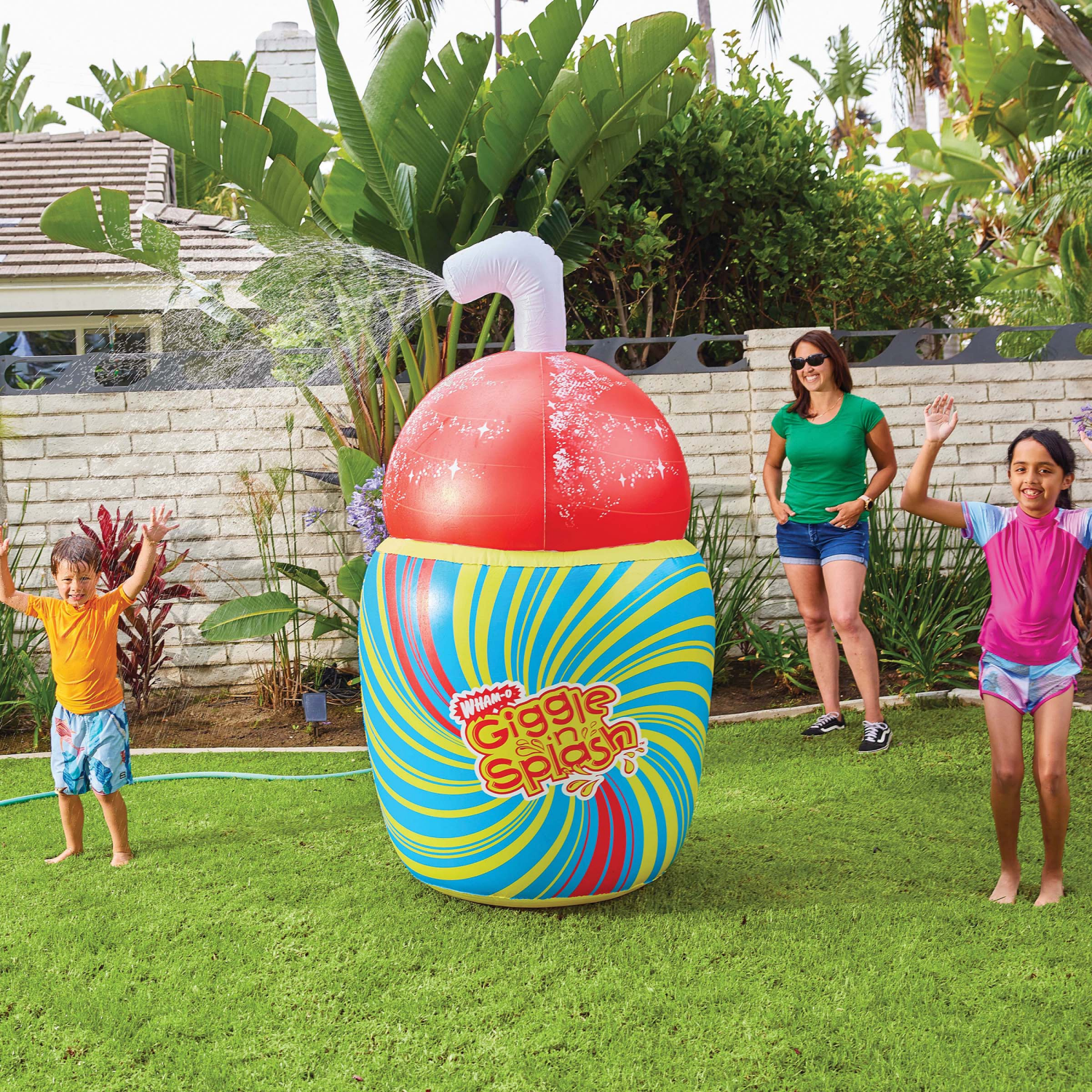 slide 3 of 3, ZURU Wham-O Giggle 'n Splash Giant Lawn Sprinker Freezee, 1 ct