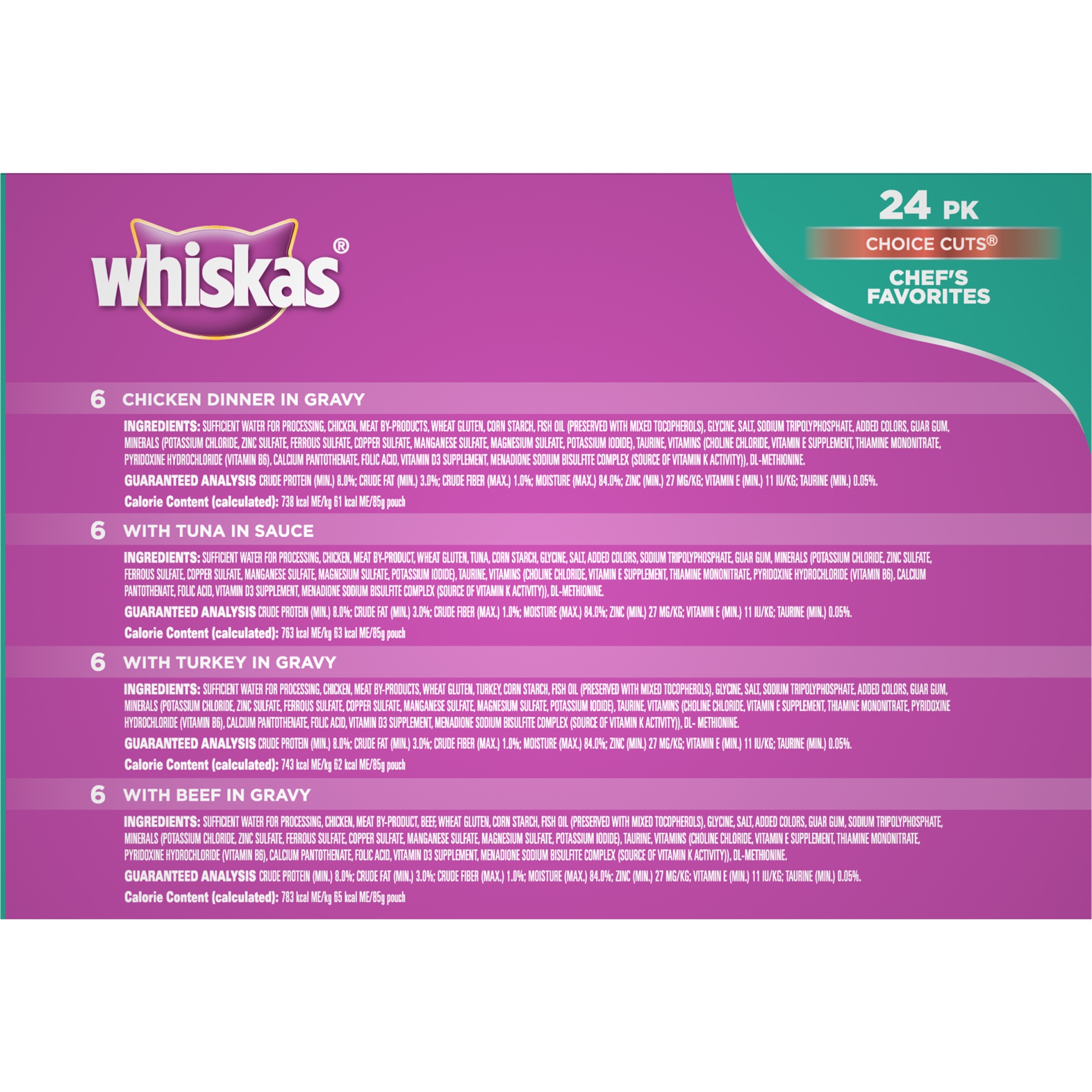 slide 6 of 9, Whiskas Food for Cats & Kittens 24 ea, 24 ct